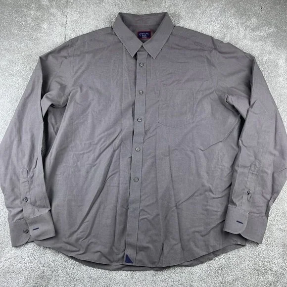 UNTUCKit Sangiovese Shirt Mens Size X-Large Gray Relaxed Fit Wrinkle Free Button - Picture 3 of 11